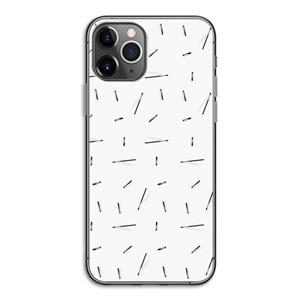 CaseCompany Hipster stripes: iPhone 11 Pro Transparant Hoesje