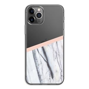 CaseCompany A touch of peach: iPhone 11 Pro Transparant Hoesje