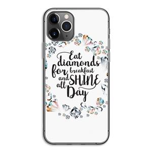 CaseCompany Diamonds: iPhone 11 Pro Transparant Hoesje