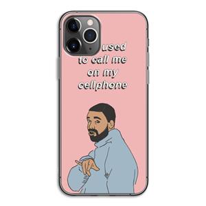 CaseCompany Hotline bling: iPhone 11 Pro Transparant Hoesje