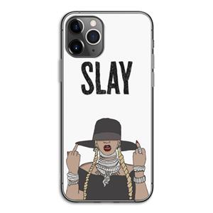 CaseCompany Slay All Day: iPhone 11 Pro Transparant Hoesje