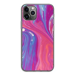 CaseCompany Paarse stroom: iPhone 11 Pro Transparant Hoesje