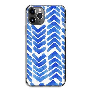 CaseCompany Blauwe pijlen: iPhone 11 Pro Transparant Hoesje