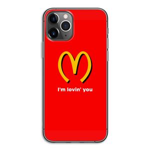 CaseCompany I'm lovin' you: iPhone 11 Pro Transparant Hoesje