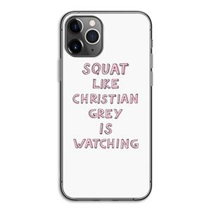 CaseCompany Christian Grey: iPhone 11 Pro Transparant Hoesje
