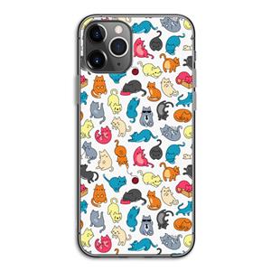 CaseCompany Kleurrijke katten: iPhone 11 Pro Transparant Hoesje