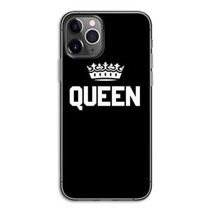 CaseCompany Queen zwart: iPhone 11 Pro Transparant Hoesje