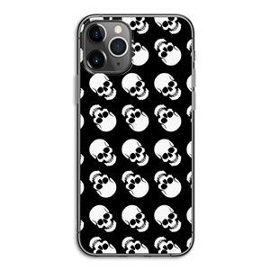 CaseCompany Musketon Skulls: iPhone 11 Pro Transparant Hoesje