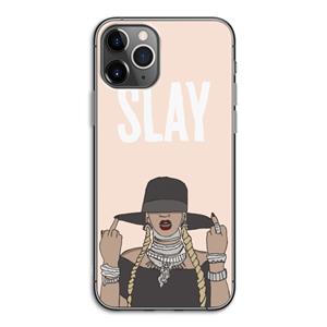 CaseCompany Slay All Day: iPhone 11 Pro Transparant Hoesje