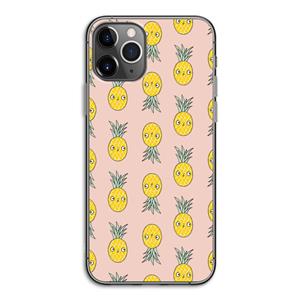 CaseCompany Ananas: iPhone 11 Pro Transparant Hoesje