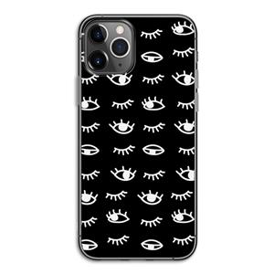 CaseCompany Eye pattern #3: iPhone 11 Pro Transparant Hoesje
