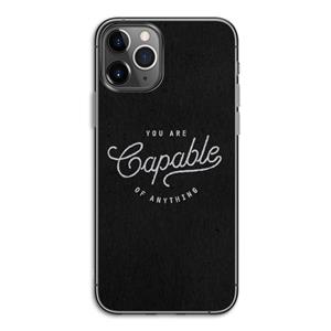 CaseCompany Capable: iPhone 11 Pro Transparant Hoesje