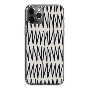 CaseCompany Marrakech Zigzag: iPhone 11 Pro Transparant Hoesje