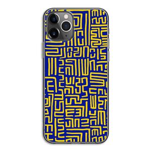 CaseCompany Majorelle Blue Print: iPhone 11 Pro Transparant Hoesje