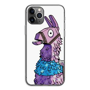 CaseCompany Lama: iPhone 11 Pro Transparant Hoesje