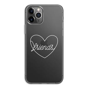 CaseCompany Friends heart pastel: iPhone 11 Pro Transparant Hoesje