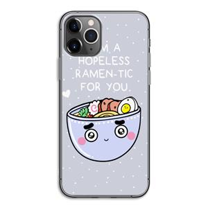 CaseCompany I'm A Hopeless Ramen-Tic For You: iPhone 11 Pro Transparant Hoesje