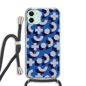 CaseCompany 8-bit N°5: iPhone 11 Transparant Hoesje met koord