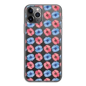 CaseCompany Klaproosjes: iPhone 11 Pro Transparant Hoesje