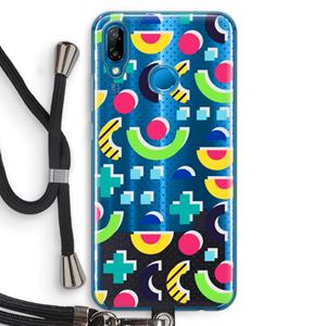 CaseCompany 8-bit N°1: Huawei P20 Lite Transparant Hoesje met koord