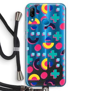 CaseCompany 8-bit N°2: Huawei P20 Lite Transparant Hoesje met koord