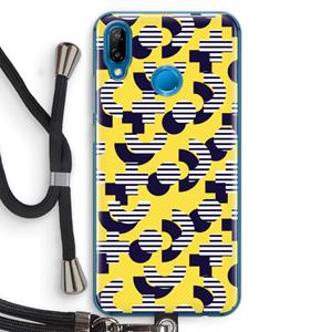 CaseCompany 8-bit N°3: Huawei P20 Lite Transparant Hoesje met koord