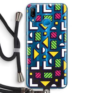 CaseCompany 8-bit N°4: Huawei P20 Lite Transparant Hoesje met koord