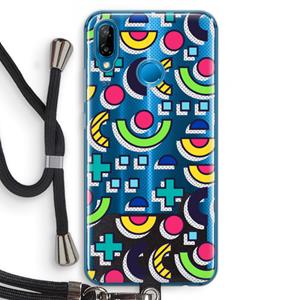 CaseCompany 8-bit N°6: Huawei P20 Lite Transparant Hoesje met koord