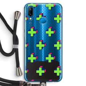 CaseCompany 8-bit N°10: Huawei P20 Lite Transparant Hoesje met koord