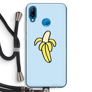 CaseCompany Banana: Huawei P20 Lite Transparant Hoesje met koord