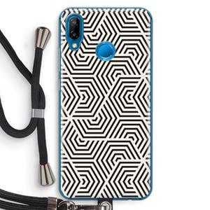 CaseCompany Magic pattern: Huawei P20 Lite Transparant Hoesje met koord