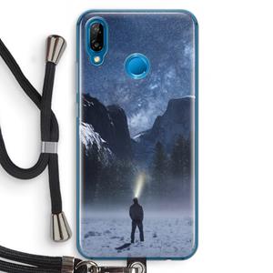 CaseCompany Wanderlust: Huawei P20 Lite Transparant Hoesje met koord