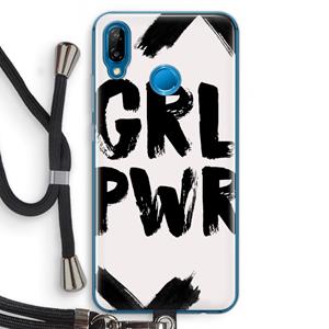 CaseCompany Girl Power #2: Huawei P20 Lite Transparant Hoesje met koord