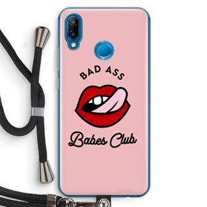 CaseCompany Badass Babes Club: Huawei P20 Lite Transparant Hoesje met koord
