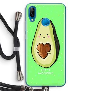 CaseCompany Avocuddle: Huawei P20 Lite Transparant Hoesje met koord