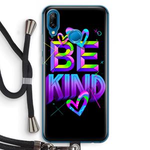 CaseCompany Be Kind: Huawei P20 Lite Transparant Hoesje met koord