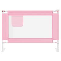 VIDAXL Kleinkind-Bettschutzgitter Stoff Rosa 90x25 cm