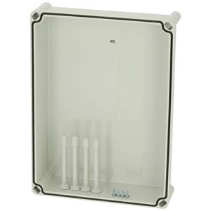 Fibox Cover, PC Grey 3730559 Universele behuizing 380 x 280 x 80 Polycarbonaat Grijs-wit (RAL 7035) 1 stuk(s)
