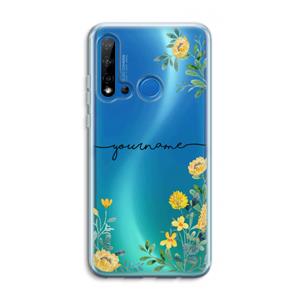CaseCompany Gele bloemen: Huawei P20 Lite (2019) Transparant Hoesje