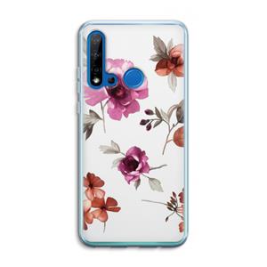 CaseCompany Geschilderde bloemen: Huawei P20 Lite (2019) Transparant Hoesje