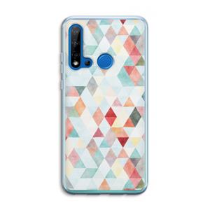 CaseCompany Gekleurde driehoekjes pastel: Huawei P20 Lite (2019) Transparant Hoesje