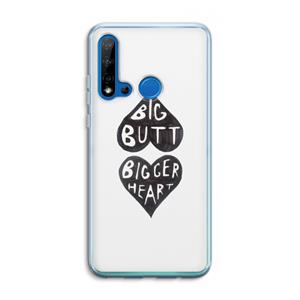 CaseCompany Big butt bigger heart: Huawei P20 Lite (2019) Transparant Hoesje