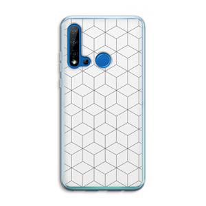 CaseCompany Zwart-witte kubussen: Huawei P20 Lite (2019) Transparant Hoesje