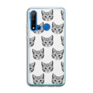 CaseCompany Kitten: Huawei P20 Lite (2019) Transparant Hoesje