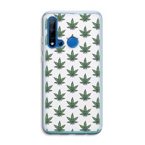 CaseCompany Weed: Huawei P20 Lite (2019) Transparant Hoesje