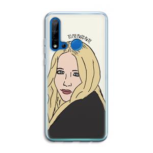 CaseCompany Mary Kate: Huawei P20 Lite (2019) Transparant Hoesje