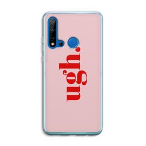CaseCompany Ugh: Huawei P20 Lite (2019) Transparant Hoesje
