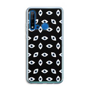CaseCompany Eyes pattern: Huawei P20 Lite (2019) Transparant Hoesje