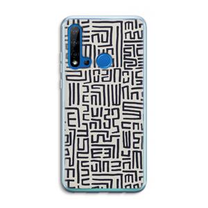 CaseCompany Moroccan Print: Huawei P20 Lite (2019) Transparant Hoesje