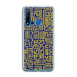 CaseCompany Majorelle Blue Print: Huawei P20 Lite (2019) Transparant Hoesje